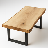 Live Edge White Oak Coffee Table